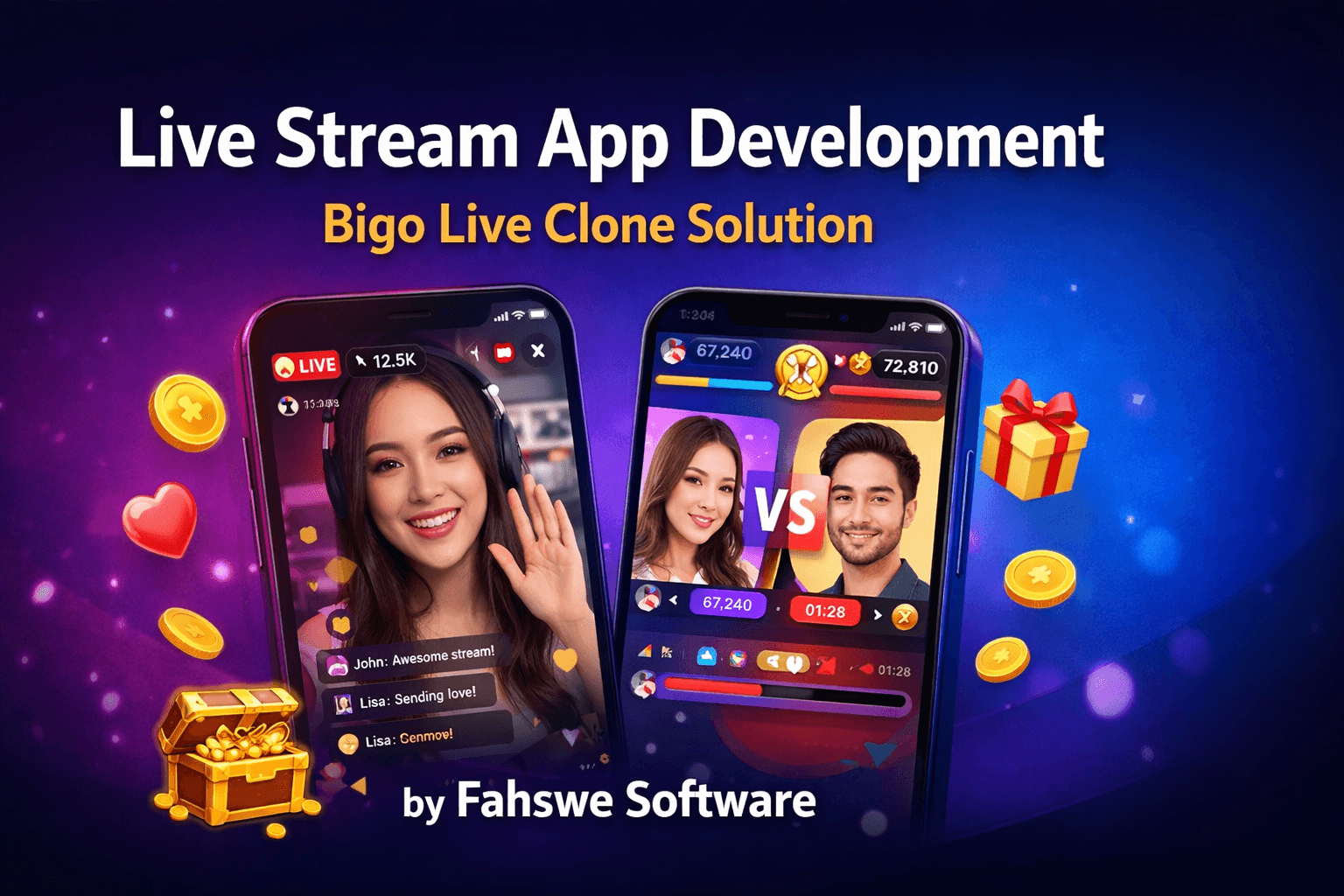 Live Stream App Development Like Bigo Live | Fahswe Software Company