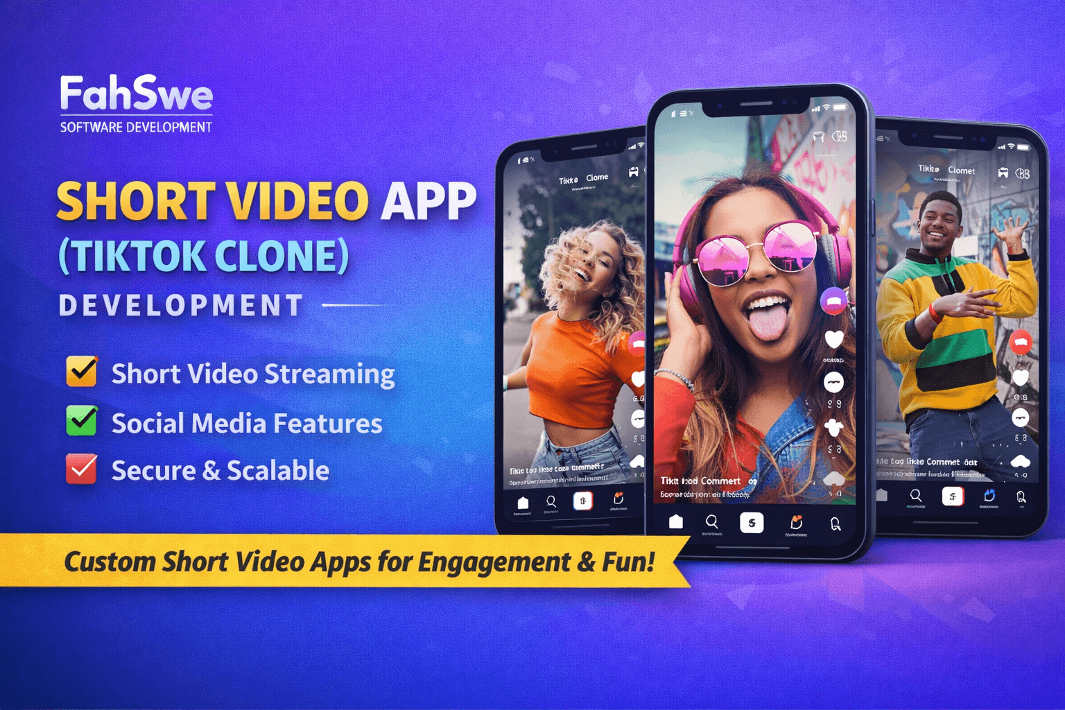 TikTok Clone App Development Portfolio | FahSwe